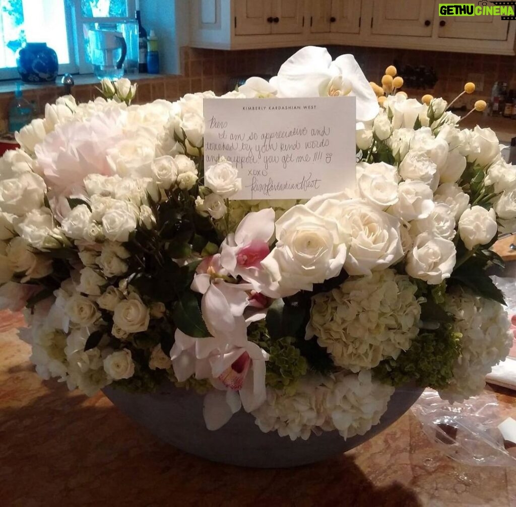 Piers Morgan Instagram - #tbt Nine years ago today, Kim Kardashian sent me this massive bunch of flowers after I wrote a nice column about her. It remains the biggest bunch I’ve ever been sent.