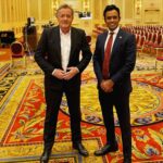 Piers Morgan Instagram - UPDATE: He’s the dynamic young tycoon who wants to be President of the United States. I flew to Las Vegas to grill @vivekgramaswamy about Israel/Palestine, Ukraine, China,Trump, guns, love & marriage. Our combative conversation airs tomorrow on @piersmorganuncensored Las Vegas, Nevada