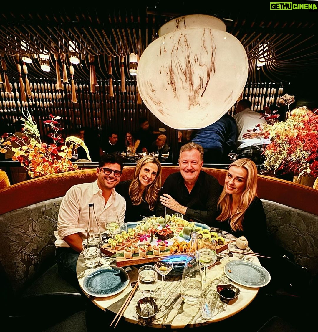 Piers Morgan Instagram - Brits in New York, with an actual New Yorker. Don’t think I’ve ever had better sushi. Sake No Hana