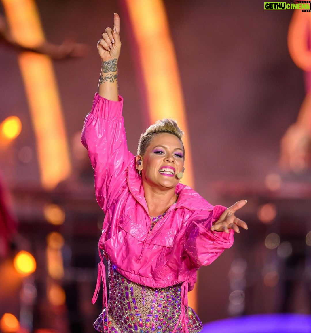 Pink Instagram - “So What”… Summer is over! Thank you @pink for a great night at #SoFiStadium on your #SummerCarnivalTour 🪩💕🛼