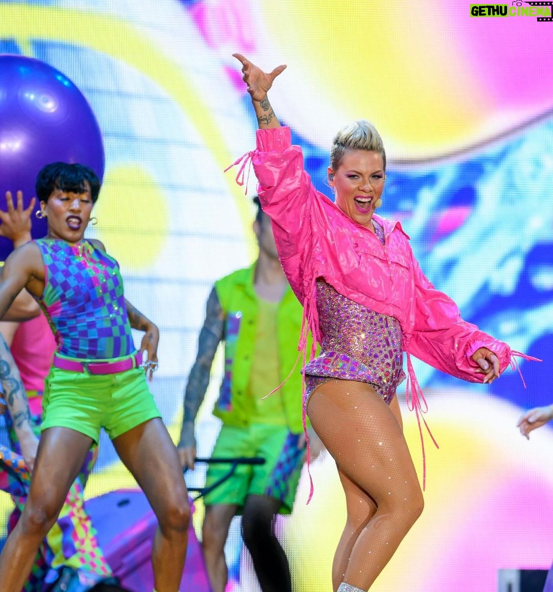 Pink Instagram - “So What”… Summer is over! Thank you @pink for a great night at #SoFiStadium on your #SummerCarnivalTour 🪩💕🛼