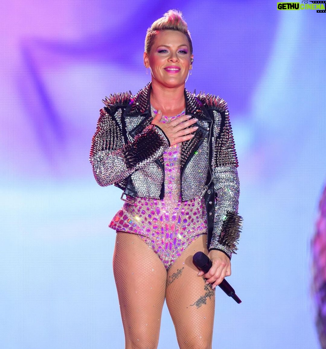 Pink Instagram - “So What”… Summer is over! Thank you @pink for a great night at #SoFiStadium on your #SummerCarnivalTour 🪩💕🛼