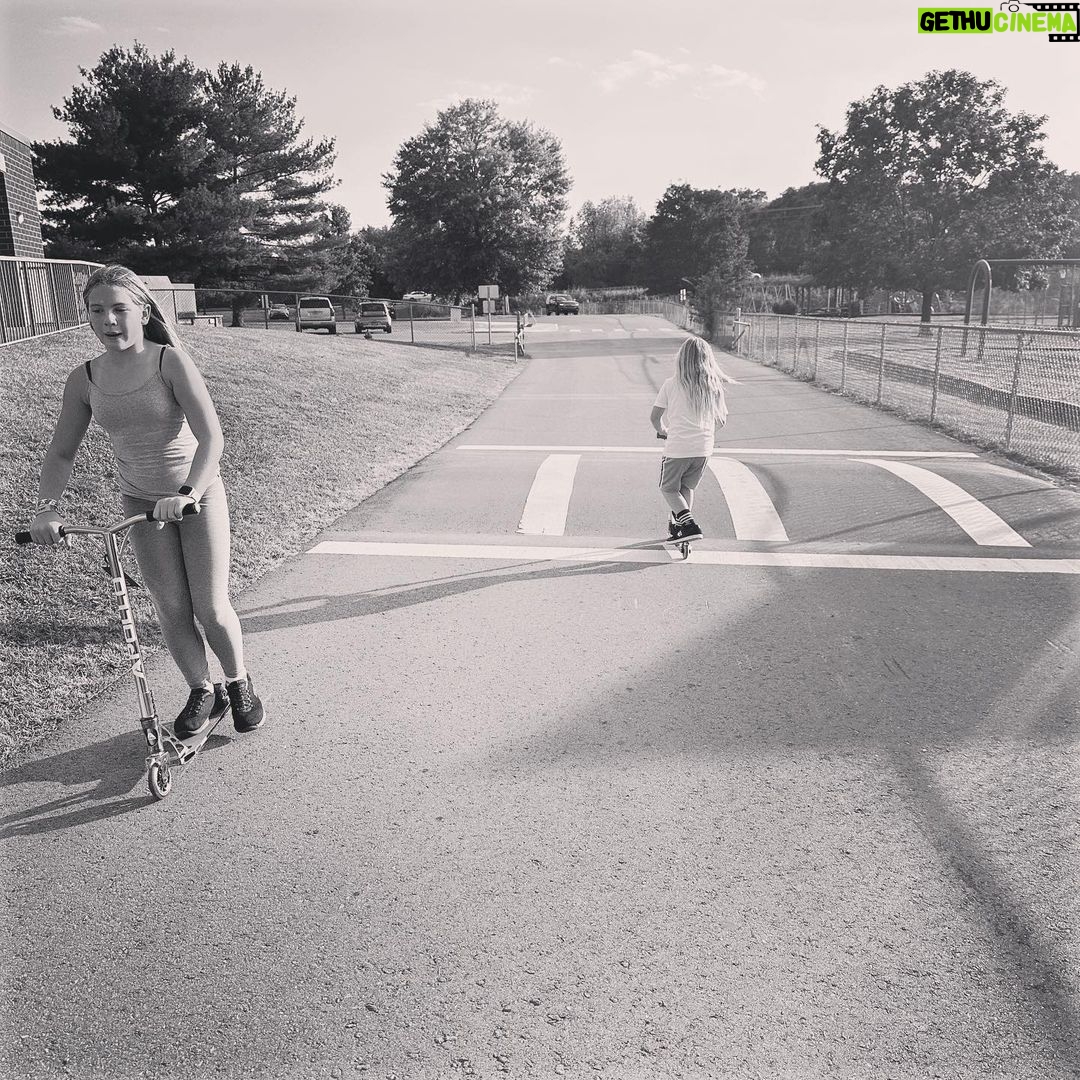 Pink Instagram - Days off in Nashville, get me outside. Crash an elementary play ground, make two kids smile. Soccer games and fireflies, Franklin nights. Good times.