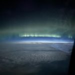 Pink Instagram - Please forgive my shitty photos but it’s not every day you fly over Canada on the way to Greenland and get to see the Aurora Borealis!!! Our eyes could only see blurry colors but the camera picked up this. One day I’ll see it for real……