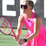 Pink Instagram - I knew when I started playing tennis two years ago, that I would look this confused in my first tournament. But we raised some much needed funds for @playingforchangefoundation and I also got this outfit and a free tennis racket which means I WENT PRO LIKE I SAID I WOULD. Manifest that shit y’all. If you wanna be the oldest loudest and slowest player on the court- THIS TOO CAN BE YOU. #desertsmash @desertsmash most fun day ever and I want a do over cause I didn’t know the actual rules 😂😂♥️♥️🎾🎾