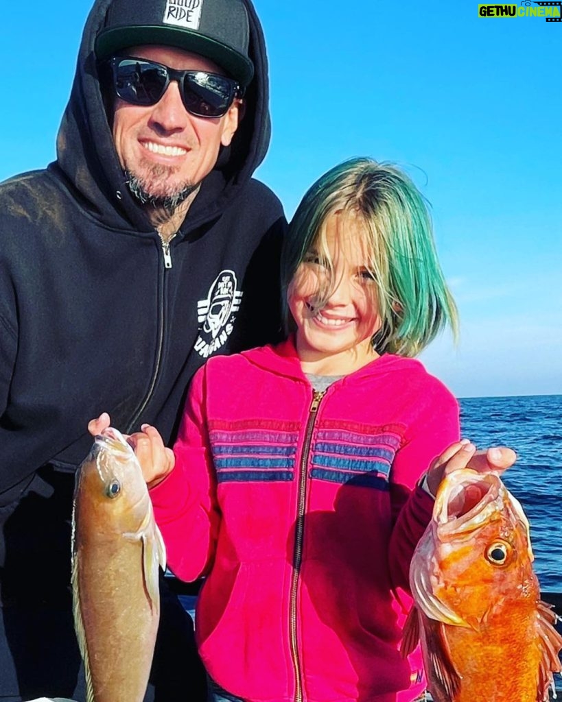 Pink Instagram - Happy Fathers Day @hartluck. These kids are so lucky to have a Papa that loves them and sees them and goes out of his way to make them feel important. Fishing, camping, skating, cuddles, scrambled eggs and manicures. You’re up for all of it. ♥️❤️♥️