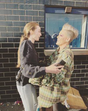 Pink Instagram - NIGHT TWO. BOLTON. That first video proves I’m just like a NASCAR in a pit stop before So What. The rest is just pure bliss. And there is Ellie in these photos. The brave person that wrote me that beautifully honest, vulnerable and heartbreaking letter that I read in my documentary, All I Know So Far.
Ellie, I am so happy I got to hug you be with you and meet your sister Jenny, and your friends. You are so brave and so wonderful, and so alive. I am so proud to share this moment with you celebrating your strength and resilience.
Let’s keep swimming. There may have been 80,000 people plus us- but I felt like i was in a big family room spending time together laughing and crying and dancing. Thank you from the bottom of my heart. My cheeks are tired from smiling. Until next time. #grateful #wehavefun #love #pain #lettinggo #summercarnivaltour