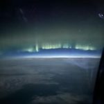 Pink Instagram - Please forgive my shitty photos but it’s not every day you fly over Canada on the way to Greenland and get to see the Aurora Borealis!!! Our eyes could only see blurry colors but the camera picked up this. One day I’ll see it for real……