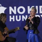 Pink Instagram - Last night was pure magic. I was honored to receive the National Champion Award from No Kid Hungry along side @alicelouisewaters @chefsherryyard and @williamssonoma … and my friend @thejeffbridges. Got to sing and raise much needed funds to end childhood hunger in this country. 1 in 8 kids in America lives with hunger. Join me and get involved so we can make No Kid Hungry a reality. @nokidhungry 📷 Tyler Curtis/ABImages