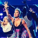 Pink Instagram - How could I be anything but grateful? For my team, my friends, my kids, (the absolute dream dates)my fellow performers, for PAT BENATAR AND NEIL GIRALDO, KELLY CLARKSON, IHEART AND ALL MY FRIENDS AROUND THE WORLD for the decades of love and memories. We’re just getting started y’all. ALL LOVE. ALL GRATITUDE, and ALL FEMALE BADASSERY ALL AROUND. @iheartrawards @iheartradio @kellyclarkson @benatargiraldo ♥️♥️♥️♥️♥️♥️♥️♥️♥️