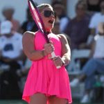 Pink Instagram - I knew when I started playing tennis two years ago, that I would look this confused in my first tournament. But we raised some much needed funds for @playingforchangefoundation and I also got this outfit and a free tennis racket which means I WENT PRO LIKE I SAID I WOULD. Manifest that shit y’all. If you wanna be the oldest loudest and slowest player on the court- THIS TOO CAN BE YOU. #desertsmash @desertsmash most fun day ever and I want a do over cause I didn’t know the actual rules 😂😂♥️♥️🎾🎾