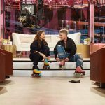 Pink Instagram - Drew is dreamy 💞 I had the best time skating, chatting and laughing together on @thedrewbarrymoreshow #DrewBarrymoreShow #TRUSTFALL