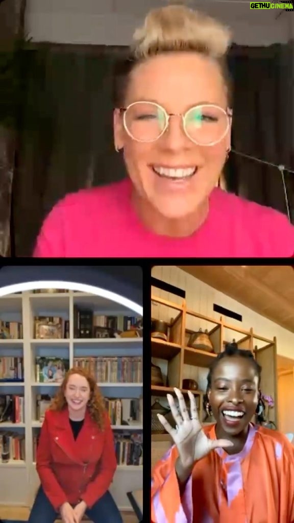 Pink Instagram - I read banned books! Check out #1 New York Times bestselling author @amandascgorman, CEO of @penamerica, Suzanne Nossel, and I chat about fighting back against the nonsense!