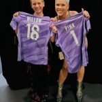 Pink Instagram - Thank you @lydsaussie13 for presenting me and Willow with our very own @Matildas goalkeeper jerseys ⚽️ @mackenziearnold sorry you couldn't join us, but we’ll be cheering you on this week! 👏