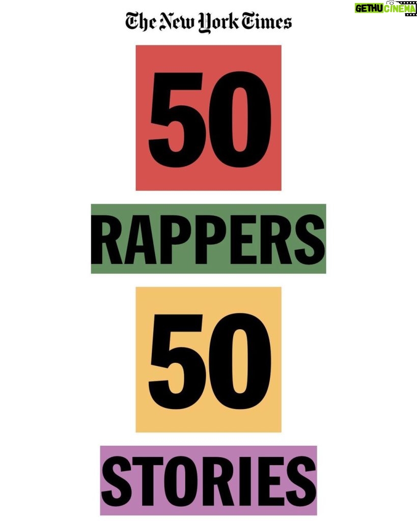 Pitbull Instagram - New York Times 50 Rappers, 50 stories. What an honor. Thank you @nytimes @joncaramanica. Link in stories.
