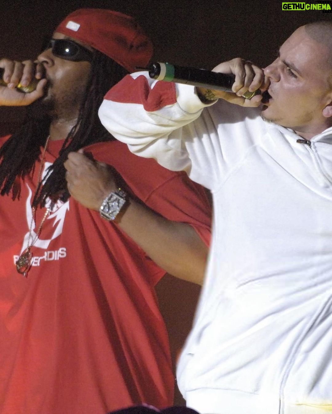 Pitbull Instagram - #fbf Me and @liljon always been getting the world JUMPIN… daleee