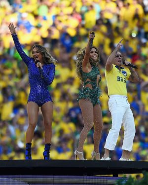 Pitbull Instagram - Throwback to performing at the #WorldCup with @jlo & @claudialeitte ⚽️ What an honor! @fifaworldcup