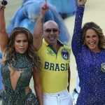 Pitbull Instagram - Throwback to performing at the #WorldCup with @jlo & @claudialeitte ⚽️ What an honor! @fifaworldcup