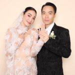 Pitchanart Sakakorn Instagram - แต่งงานมาครบ1 เดือนแล้วค่า ไม่อยากจะเชื่อเลย♥️💍👰🏻‍♀️ ปล.คิดถึงทุกๆคนในวันนั้น #ก็ว่าจะไม่รัก