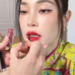 Pitchanart Sakakorn Instagram - My style : ใครกำลังมองหาลิปสติกสีแดงสวยๆช่วงตรุษจีน เฟิร์สแนะนำสีแดงจากแบรนด์ @maycosmeofficial เลยค่ะ สีสวยมาก ทาแล้วหน้าสว่างสวย 🫦 ที่สำคัญเจ้าของแบรนด์สวยมาก @maypitchy ❤️🧧 Hair : @aohair 💈 . #first_makeup #firstmakeupstyle #firstmakeupthailand #makeupartistthailand #beauty #glow #skin #gorgeous #แต่งกับเฟิร์สเหมือนเกิดใหม่