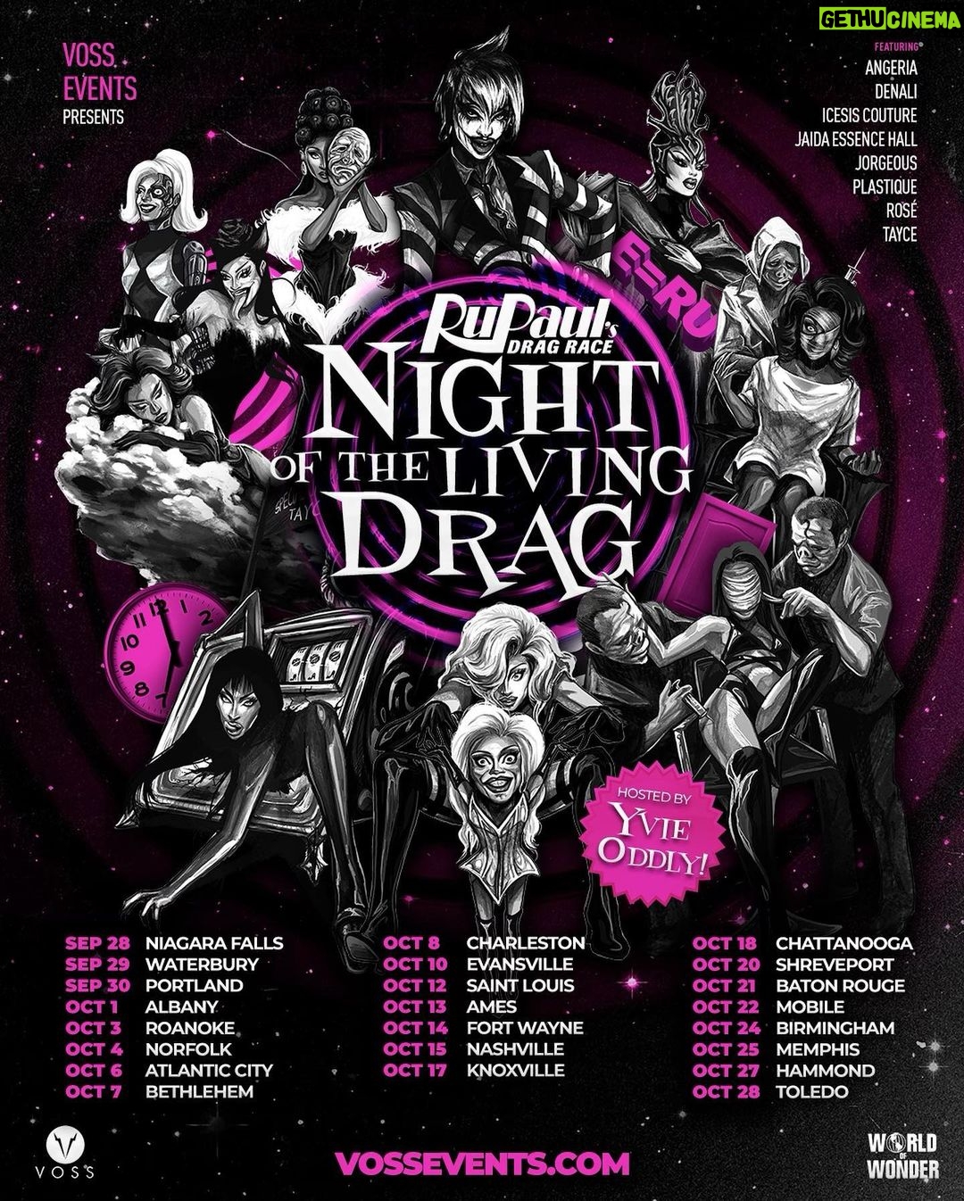Plastique Tiara Instagram - Behold! 12th Annual #NightOfTheLivingDrag on Sale Now! Tickets VossEvents.com 🤍 let’s get Spooky