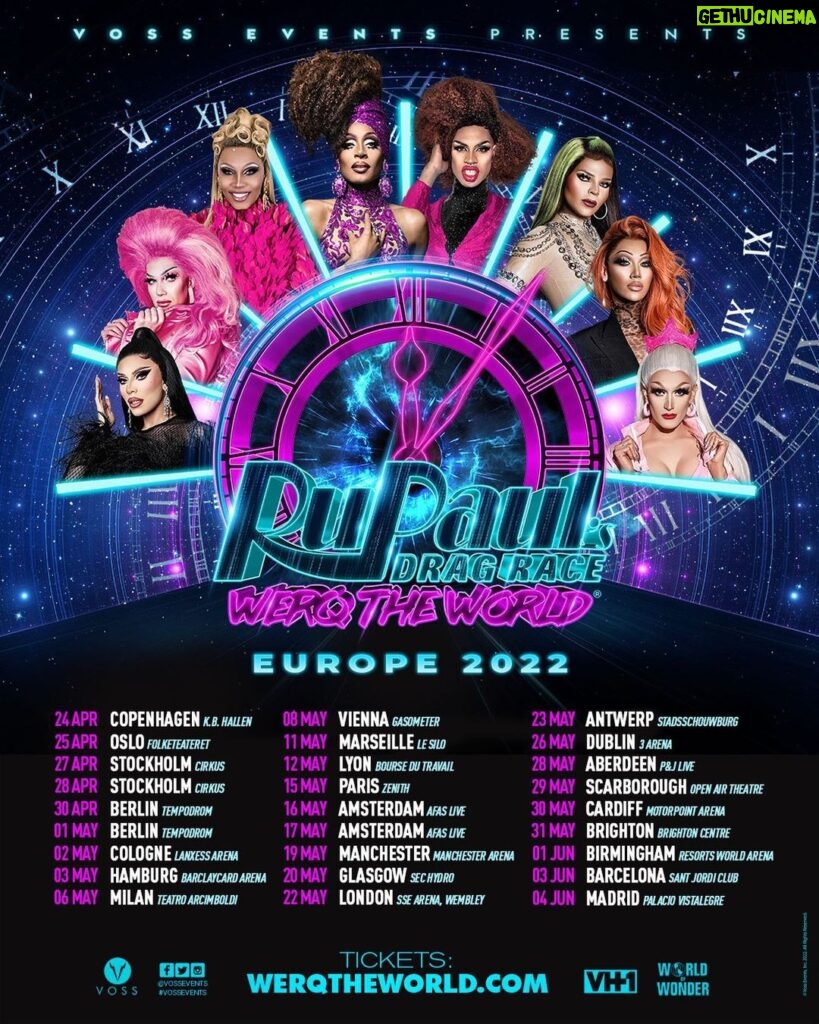 Plastique Tiara Instagram - Time travel with me across Europe in the world’s largest drag production! Tickets at VossEvents.com @VossEvents @WerqTheWorld
