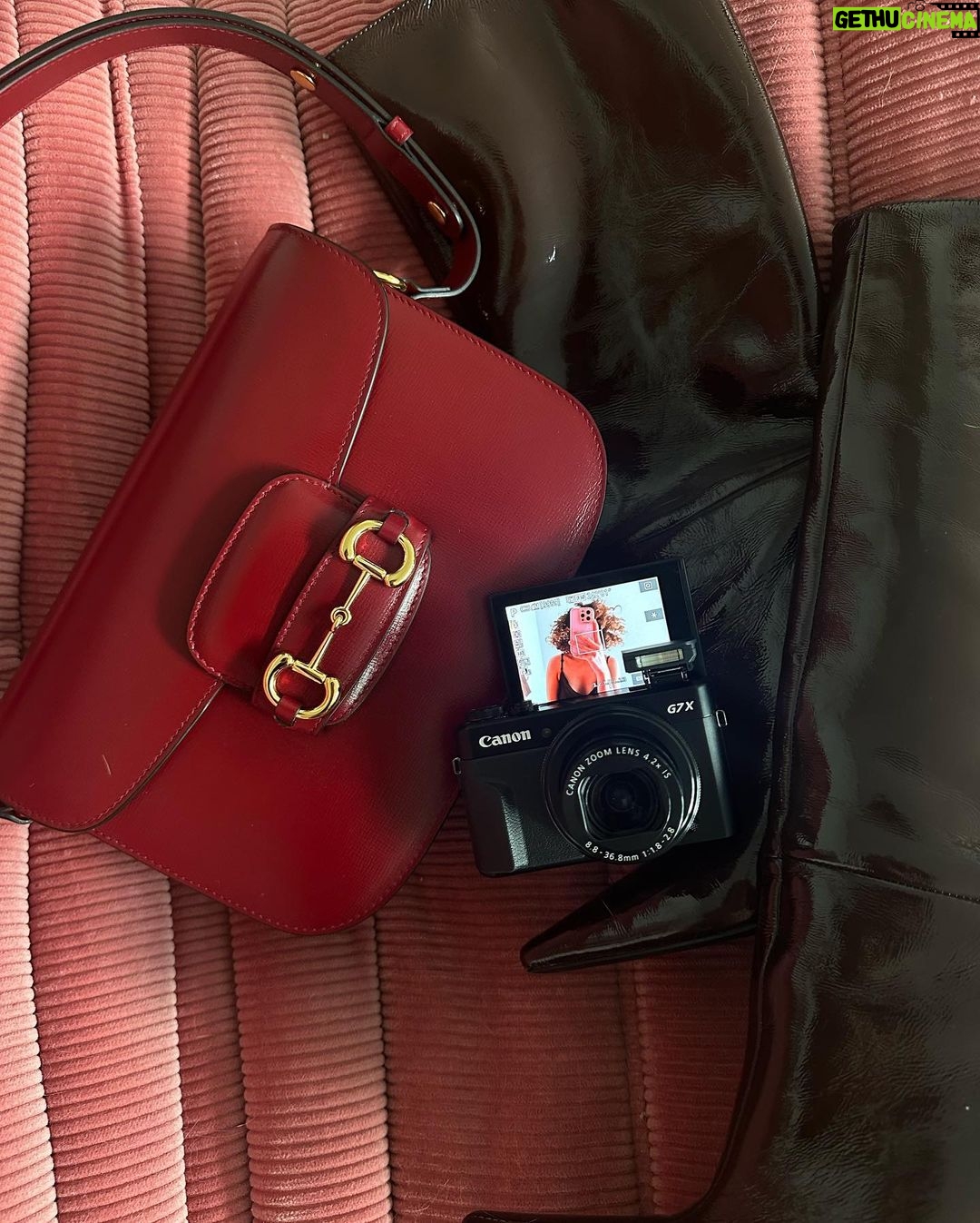 Pokimane Instagram - frizzy & busy ❤️🔥 #GucciHorsebit1955