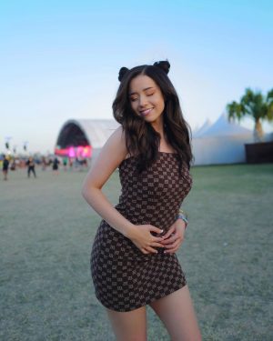 Pokimane Instagram - hitting my monthly photo quota in 3 days, thanks coachella ✅