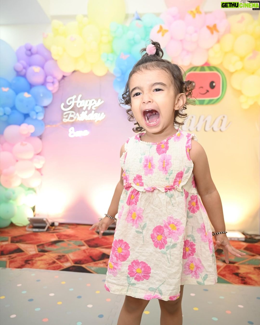 Pooja Banerjee Instagram - Happy happy to you my love @sanassejwaal . my goodness it’s already been 2 years being a mamma to @sanassejwaal . We love you so so much baby girl. May you always be blessed with the best . @sandeepsejwal and mamma love you a lot @sanassejwaal Happy birthday 🎈❤️🧿