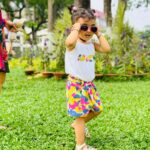 Pooja Banerjee Instagram - SUMMERising my day with my baby gurl. As summer is already here, mamma of Sana and Sana decided to take a walk in the park with shades on and some cool outfits from @firstcry. Honestly I was pretty late in updating her summer wardrobe but thanks to @firstcryindia I ordered her clothes from the luxury of sitting at home and voila they got delivered at my doorstep super fast (faster than the summer arrived here) If you want to update your summer wardrobe then add my special code “POOJABSS24” on @firstcryindia to get additional 50% off on fashion and 42% on everything else on @firstcryindia #HappyShopping @sanassejwaal