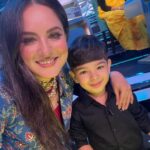 Pooja Bose Instagram - His first time on set and shooting with me ❤️❤️ for #dadagiri on @zeebanglaofficial this episode will be the most special one for me My love @krishiv.verma09 shooting with mumma