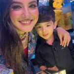 Pooja Bose Instagram - His first time on set and shooting with me ❤️❤️ for #dadagiri on @zeebanglaofficial this episode will be the most special one for me My love @krishiv.verma09 shooting with mumma