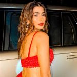 Pooja Hegde Instagram - Red riding hood 💋👠🍎🚨 #weddingseason Mangalore,Karnataka