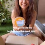 Poonam Rajput Instagram - Pov: You found a cool healthy munchie box!! This one is by @snackible and the cheese dosa Khakra is my absolute fav🫶🫶 #snackible #collaboration #healthysnacking #healthylifestyle #healthiswealth #healthiswealth #unboxing