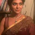 Poornima Indrajith Instagram - Drape : @pranaahbypoornimaindrajith Jewellery : @lohamcochin HMU : @jijeeshmakeupartist