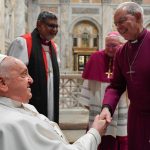 Pope Francis Instagram - EN: All efforts towards full #ChristianUnity are called to follow the same path as Saint Paul. We should set aside the centrality of our own ideas to seek the Lord's voice and allow Him to take the initiative. PT: Todos os esforços em direção à plena #UnidadedosCristãos são chamados a seguir o mesmo percurso de São Paulo: pôr de lado a centralidade das nossas ideias para buscar a voz do Senhor e deixar-Lhe iniciativa e espaço. ES: Todos los esfuerzos hacia la plena #UnidadDeLosCristianos están llamados a seguir el mismo itinerario de san Pablo: a poner a un lado la centralidad de nuestras ideas para buscar la voz del Señor y dejarle a Él iniciativa y espacio. IT: Tutti gli sforzi verso la piena #UnitàdeiCristiani sono chiamati a seguire lo stesso percorso di San Paolo: a mettere da parte la centralità delle nostre idee per cercare la voce del Signore e lasciare iniziativa e spazio a Lui. FR: Tous les efforts vers la pleine #UnitédesChrétiens sont appelés à suivre le même chemin que Paul, à mettre de côté la centralité de nos idées pour chercher la voix du Seigneur et lui laisser l’initiative et la place. DE: Alle Bemühungen um die volle #EinheitderChristen sind berufen, den gleichen Weg zu gehen wie Paulus: das Kreisen um unsere eigenen Ideen aufgeben, um die Stimme des Herrn zu suchen und Ihm die Initiative zu überlassen und Raum zu geben. PL: Wszelkie wysiłki zmierzające do pełnej jedności są wezwane do podążania tą samą drogą Pawłową: do odsunięcia naszych idei z centrum na bok, aby szukać głosu Pana i pozostawić Jemu inicjatywę oraz przestrzeń. #JednośćChrześcijan Basilica of Saint Paul Outside the Walls