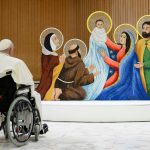 Pope Francis Instagram - EN: Before any Nativity display, we relive what happened in Bethlehem more than two thousand years ago; and this should reawaken in us a longing for silence and prayer, in our daily lives. Silence, so as to be able to listen to what Jesus tells us from the unique “cathedra” of the manger. Prayer, to express grateful wonder, the tenderness, that the Nativity scene stirs in us. PT: Em frente a cada presépio, revivemos o que aconteceu em Belém dois mil anos atrás; e isso deveria despertar em nós a nostalgia do silêncio e da oração na nossa vida diária. Silêncio para poder ouvir o que Jesus nos diz a partir daquela ‘cátedra’ singular que é a manjedoura. Oração para expressar a maravilha, a ternura, que a cena da Natividade suscita em nós. ES: Ante cada belén, revivimos lo que sucedió en Belén hace más de dos mil años. Y esto debería despertar en nosotros la nostalgia del silencio y de la oración en nuestra vida cotidiana. Silencio, para poder escuchar lo que Jesús nos dice desde esa singular "cátedra" que es el pesebre. Oración, para expresar el asombro agradecido, la ternura, que nos suscita la escena del Nacimiento. IT: Davanti ad ogni presepe, noi riviviamo ciò che è avvenuto a Betlemme più di duemila anni fa; e questo dovrebbe risvegliare in noi la nostalgia del silenzio e della preghiera, nella nostra vita quotidiana. Silenzio, per poter ascoltare quello che Gesù ci dice da quella “cattedra” singolare che è la mangiatoia. Preghiera, per esprimere lo stupore riconoscente, la tenerezza, che la scena della Natività suscita in noi. FR: Devant chaque crèche, nous revivons ce qui s'est passé à Bethléem il y a plus de deux mille ans, et cela devrait éveiller en nous un désir de silence et de prière dans notre vie quotidienne. Le silence, pour pouvoir écouter ce que Jésus nous dit depuis cette "chaise" singulière qu'est la crèche. La prière, pour exprimer la crainte reconnaissante, la tendresse, que la crèche suscite en nous. Vatican City