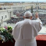 Pope Francis Instagram - EN: We are full of hope and trust as we realize that the Lord has been born for us; that the eternal Word of the Father, the infinite God, has made his home among us. He became flesh; he came “to dwell among us” (Jn 1:14). This is the good news that changed the course of history. Merry Christmas! PT: Enche-nos de confiança e esperança saber que o Senhor nasceu para nós; que a Palavra eterna do Pai, o Deus infinito, fixou a sua morada entre nós. Fez-Se carne, veio «habitar connosco» (Jo 1, 14): esta é a notícia que muda o curso da história. Feliz Natal! ES: Nos llena de confianza y esperanza saber que el Señor nació por nosotros; que la Palabra eterna del Padre, el Dios infinito, puso su morada entre nosotros; que se hizo carne, vino «y habitó entre nosotros» (Jn 1,14). Esta es la noticia que cambia el curso de la historia. ¡Feliz Navidad! IT: Ci riempie di fiducia e di speranza sapere che il Signore è nato per noi; che la Parola eterna del Padre, il Dio infinito, ha fissato la sua dimora tra noi. Si è fatto carne, è venuto «ad abitare in mezzo a noi» (Gv 1,14): ecco la notizia che cambia il corso della storia. Buon Natale! FR: Cela nous remplit de confiance et d'espérance de savoir que le Seigneur est né pour nous, que la Parole éternel du Père, le Dieu infini, a fixé sa demeure parmi nous. Il s'est fait chair, il est venu "habiter parmi nous" (Jn 1,14) : voilà la nouvelle qui change le cours de l'histoire. Joyeux Noël ! PL: Napełnia nas ufnością i nadzieją świadomość, że Pan narodził się dla nas, że odwieczne Słowo Ojca, nieskończony Bóg, zamieszkał pośród nas. Stał się ciałem, przyszedł by „zamieszkać wśród nas” (J 1, 14): to jest wiadomość, która zmienia bieg dziejów! Wesołych Świąt Bożego Narodzenia! DE: Es erfüllt uns mit Zuversicht und Hoffnung, zu wissen, dass der Herr für uns geboren ist; dass das ewige Wort des Vaters, der unendliche Gott, mitten unter uns Wohnung genommen hat. Er ist Fleisch geworden, er ist gekommen »und hat unter uns gewohnt« (Joh 1,14): Dies ist die Nachricht, die den Lauf der Geschichte verändert. Frohe Weihnachten! Vatican City