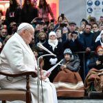 Pope Francis Instagram - EN: Let us entrust ourselves to our Mother, prayer particulary for peace, peace in Ukraine, peace in Palestine and Israel, and in every land wounded by war. Let us ask for peace, that hearts might be at peace, that there might be peace! PT: Entreguemo-nos à nossa Mãe, rezando em particular pela paz, a paz na Ucrânia, a paz na Palestina e em Israel, e em todas as terras feridas pelas guerras. Peçamos a paz, que os corações sejam pacificados, que haja paz! ES: Encomendémonos a nuestra Madre, rezando en especial por la paz, la paz en Ucrania, la paz en Palestina e Israel, y en todas las tierras heridas por las guerras. Pidamos paz, que los corazones se pacifiquen, ¡que haya paz! IT: Affidiamoci alla nostra Madre, pregando in particolare per la pace, la pace in Ucraina, la pace in Palestina e Israele, e in tutte le terre ferite dalle guerre. Chiediamo pace, che i cuori si pacifichino, che ci sia la pace! FR: Prions notre Mère, en particulier pour la paix, la paix en Ukraine, la paix en Palestine, en Israël, et dans toutes les terres meurtries par les guerres. Demandons la paix, que les cœurs s'apaisent, que vienne la paix! PL: Oddajmy się w opiekę naszej Matce, modląc się zwłaszcza o pokój: o pokój na Ukrainie, pokój w Palestynie i w Izraelu, i we wszystkich ziemiach zranionych przez wojnę. Prośmy o pokój, prośmy, żeby serca się uspokoiły, aby nastał pokój! Piazza di Spagna