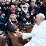 Pope Francis Instagram - EN: Let us entrust ourselves to our Mother, prayer particulary for peace, peace in Ukraine, peace in Palestine and Israel, and in every land wounded by war. Let us ask for peace, that hearts might be at peace, that there might be peace! PT: Entreguemo-nos à nossa Mãe, rezando em particular pela paz, a paz na Ucrânia, a paz na Palestina e em Israel, e em todas as terras feridas pelas guerras. Peçamos a paz, que os corações sejam pacificados, que haja paz! ES: Encomendémonos a nuestra Madre, rezando en especial por la paz, la paz en Ucrania, la paz en Palestina e Israel, y en todas las tierras heridas por las guerras. Pidamos paz, que los corazones se pacifiquen, ¡que haya paz! IT: Affidiamoci alla nostra Madre, pregando in particolare per la pace, la pace in Ucraina, la pace in Palestina e Israele, e in tutte le terre ferite dalle guerre. Chiediamo pace, che i cuori si pacifichino, che ci sia la pace! FR: Prions notre Mère, en particulier pour la paix, la paix en Ukraine, la paix en Palestine, en Israël, et dans toutes les terres meurtries par les guerres. Demandons la paix, que les cœurs s'apaisent, que vienne la paix! PL: Oddajmy się w opiekę naszej Matce, modląc się zwłaszcza o pokój: o pokój na Ukrainie, pokój w Palestynie i w Izraelu, i we wszystkich ziemiach zranionych przez wojnę. Prośmy o pokój, prośmy, żeby serca się uspokoiły, aby nastał pokój! Piazza di Spagna