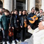 Pope Francis Instagram - EN: The Church is not a place for the perfect and the privileged. It is a community of disciples that bears witness to Jesus whom by grace they have come to know. We intercede for all, praying, loving and sacrificing ourselves for the world. #GeneralAudience PT: A Igreja não é um lugar de pessoas perfeitas e privilegiadas, mas uma comunidade de discípulos que dão testemunho Daquele que pela graça conheceu, Jesus, e que intercede por todos, rezando, amando e sacrificando-se pelo mundo. #AudiênciaGeral ES: La Iglesia no es un lugar de perfectos y privilegiados, sino una comunidad de discípulos que testimonia a Aquel que por gracia ha conocido, Jesús, y que intercede por todos, rezando, amando y sacrificándose por el mundo. #AudienciaGeneral IT: La Chiesa non è un posto di perfetti e di privilegiati, ma una comunità di discepoli che testimonia Colui che per grazia ha conosciuto, Gesù, e che intercede per tutti, pregando, amando e sacrificandosi per il mondo. #UdienzaGenerale FR: L'Église n'est pas un lieu réservé aux parfaits et aux privilégiés, mais une communauté de disciples qui témoigne de Celui que par grâce elle a connu, Jésus, et qui intercède pour tous, priant, aimant et se sacrifiant pour le monde. #AudienceGénérale DE: Die Kirche ist kein Ort von perfekten und privilegierten Menschen, sondern eine Jüngergemeinschaft, die Jesus bezeugt, den sie durch Gnade erkannt hat, und die Fürsprecherin aller Menschen ist, indem sie betet, liebt und sich für die Welt opfert. #Generalaudienz Vatican City