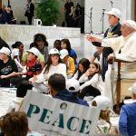 Pope Francis Instagram - EN: The presence of children is a sign that goes straight to the hearts of all adults. It is the voice of innocence that questions us and makes us think, that forces us to ask ourselves: What are we doing with our world, our planet, our society? What future are we preparing for you? PT: As crianças são um sinal que chega direto ao coração de todos nós, são a voz da inocência que nos questiona e nos faz pensar; que nos obriga a perguntar-nos: o que estamos fazendo com o nosso mundo, o nosso planeta, a nossa sociedade? Que futuro estamos preparando para elas? ES: Los niños son un signo que llega directamente al corazón de los adultos, son la voz de la inocencia que nos interroga y nos hace pensar; que nos obliga a preguntarnos: ¿qué estamos haciendo con nuestro mundo, nuestro planeta, nuestra sociedad? ¿Qué futuro les estamos preparando? IT: I bambini sono un segno che arriva dritto al cuore di tutti noi adulti, sono la voce dell’innocenza che ci interroga e ci fa pensare; che ci costringe a chiederci: cosa stiamo facendo del nostro mondo, del nostro pianeta, della nostra società? Quale futuro gli stiamo preparando? DE: Kinder sind ein Zeichen, das ins Herz von uns Erwachsenen dringt; sie sind die Stimme der Unschuld, die uns hinterfragt, uns zum Nachdenken bringt und uns zwingt, uns zu fragen: Was tun wir mit der Welt, dem Planeten, der Gesellschaft? Welche Zukunft bereiten wir ihnen vor? PL: Dzieci są znakiem, który trafia prosto do serca nas dorosłych, są głosem niewinności, który skłania do myślenia i zmusza nas do zadania sobie pytania: co robimy z naszym światem, naszą planetą, naszym społeczeństwem? Jaką przyszłość dla nich przygotowujemy? Vatican City