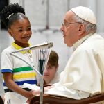 Pope Francis Instagram - EN: The presence of children is a sign that goes straight to the hearts of all adults. It is the voice of innocence that questions us and makes us think, that forces us to ask ourselves: What are we doing with our world, our planet, our society? What future are we preparing for you? PT: As crianças são um sinal que chega direto ao coração de todos nós, são a voz da inocência que nos questiona e nos faz pensar; que nos obriga a perguntar-nos: o que estamos fazendo com o nosso mundo, o nosso planeta, a nossa sociedade? Que futuro estamos preparando para elas? ES: Los niños son un signo que llega directamente al corazón de los adultos, son la voz de la inocencia que nos interroga y nos hace pensar; que nos obliga a preguntarnos: ¿qué estamos haciendo con nuestro mundo, nuestro planeta, nuestra sociedad? ¿Qué futuro les estamos preparando? IT: I bambini sono un segno che arriva dritto al cuore di tutti noi adulti, sono la voce dell’innocenza che ci interroga e ci fa pensare; che ci costringe a chiederci: cosa stiamo facendo del nostro mondo, del nostro pianeta, della nostra società? Quale futuro gli stiamo preparando? DE: Kinder sind ein Zeichen, das ins Herz von uns Erwachsenen dringt; sie sind die Stimme der Unschuld, die uns hinterfragt, uns zum Nachdenken bringt und uns zwingt, uns zu fragen: Was tun wir mit der Welt, dem Planeten, der Gesellschaft? Welche Zukunft bereiten wir ihnen vor? PL: Dzieci są znakiem, który trafia prosto do serca nas dorosłych, są głosem niewinności, który skłania do myślenia i zmusza nas do zadania sobie pytania: co robimy z naszym światem, naszą planetą, naszym społeczeństwem? Jaką przyszłość dla nich przygotowujemy? Vatican City