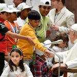Pope Francis Instagram - EN: The presence of children is a sign that goes straight to the hearts of all adults. It is the voice of innocence that questions us and makes us think, that forces us to ask ourselves: What are we doing with our world, our planet, our society? What future are we preparing for you? PT: As crianças são um sinal que chega direto ao coração de todos nós, são a voz da inocência que nos questiona e nos faz pensar; que nos obriga a perguntar-nos: o que estamos fazendo com o nosso mundo, o nosso planeta, a nossa sociedade? Que futuro estamos preparando para elas? ES: Los niños son un signo que llega directamente al corazón de los adultos, son la voz de la inocencia que nos interroga y nos hace pensar; que nos obliga a preguntarnos: ¿qué estamos haciendo con nuestro mundo, nuestro planeta, nuestra sociedad? ¿Qué futuro les estamos preparando? IT: I bambini sono un segno che arriva dritto al cuore di tutti noi adulti, sono la voce dell’innocenza che ci interroga e ci fa pensare; che ci costringe a chiederci: cosa stiamo facendo del nostro mondo, del nostro pianeta, della nostra società? Quale futuro gli stiamo preparando? DE: Kinder sind ein Zeichen, das ins Herz von uns Erwachsenen dringt; sie sind die Stimme der Unschuld, die uns hinterfragt, uns zum Nachdenken bringt und uns zwingt, uns zu fragen: Was tun wir mit der Welt, dem Planeten, der Gesellschaft? Welche Zukunft bereiten wir ihnen vor? PL: Dzieci są znakiem, który trafia prosto do serca nas dorosłych, są głosem niewinności, który skłania do myślenia i zmusza nas do zadania sobie pytania: co robimy z naszym światem, naszą planetą, naszym społeczeństwem? Jaką przyszłość dla nich przygotowujemy? Vatican City