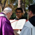 Pope Francis Instagram - EN: Today, thinking of the dead, let us ask the Lord for peace so that people are no longer killed in war. War is a defeat, always. Let us pray to the Lord for our deceased, for everyone - that the Lord might welcome them all. PT: Hoje, pensando nos que morreram, peçamos ao Senhor que nos dê a paz, para que as pessoas não se matem mais em guerras. As guerras são sempre uma derrota, sempre. Rezemos ao Senhor por nossos falecidos, por todos. Que o Senhor receba todos eles. ES: Hoy, pensando en los difuntos, pidamos al Señor la paz, para que la gente deje de matarse en las guerras. Las guerras son una derrota, siempre. Oremos al Señor por nuestros difuntos, por todos. Que el Señor los acoja a todos. IT: Oggi pensando ai morti chiediamo al Signore la pace, perché la gente non si uccida più nelle guerre. Le guerre sono una sconfitta, sempre. Preghiamo il Signore per i nostri defunti, per tutti. Che il Signore li accolga tutti. FR: Aujourd'hui, en pensant aux morts, demandons au Seigneur la paix, pour que les hommes ne s'entretuent plus dans les guerres. Les guerres sont toujours une défaite. Prions le Seigneur pour nos défunts, pour tous. Que le Seigneur les accueille tous. PL: Myśląc dziś o poległych, prośmy Pana o pokój, aby ludzie nie zabijali się już więcej na wojnie. Wojny są porażką, zawsze. Módlmy się do Pana za zmarłych, za wszystkich. Niech Pan przyjmie ich wszystkich. Rome War Cemetery