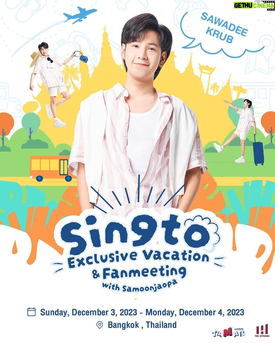 Prachaya Ruangroj Instagram - สวัสดีครับ สมุนจ้าวป่าที่สนใจเข้าร่วมกิจกรรม Exclusive Vacation สามารถจองบัตรได้แล้วตั้งแต่วันที่ 7 - 15 ตุลาคม 2023 สมุนจ้าวป่าทุกคนจะได้ทำกิจกรรมสุด Exclusive ร่วมกับสิงอย่างใกล้ชิด ทั้ง DIY Session, Exclusive Dinner Show, Goodnight Call และอื่นๆ รวมทั้งได้สำรองที่นั่งล่วงหน้า (โซนVVIP) สำหรับFan Meeting ที่จะจัดขึ้นในวันที่ 2 ธันวาคมอีกด้วยครับ 🦁✨ สำหรับการจองบัตร Fan Meeting ✨PRE-SALE สำหรับสมาชิกสมุนจ้าวป่าเจแปน : 18 - 20 Oct 2023 ✨รอบบุคคลทั่วไป : 22 Oct 2023 SamoonJaopaの皆さーん! 僕のExclusive Vacationの受付はスタートしました!! 🎫受付期間は10月7〜15日❗️ ✨D.I.Y セッション、限定ディナー ショー、おやすみコールなど、色んなアクティビティを用意しています❗️ 2023年12月2日(土)開催予定のファンミーティングの《VVIPゾーンチケット》 がセットとなります! ✨又、ファンミーティングのチケットみの詳細はこちら⤵︎ 【Samoonjaopa JAPAN FC会員先行販売 】2023年10月18日(火) 12:00~10月20日(日)00:00 (JST) 【一般販売】2023年10月22日(土) 12:00~ (JST) 皆さん是非一緒に時間を過ごしましょう🦁✨ Hello SamoonJaopa! Are you ready to participate in the Exclusive Vacation event? Please make your reservation from October 7th to October 15th, 2023. Participants will have the opportunity to engage in exclusive activities with Singto up close, including a DIY Session, Exclusive Dinner Show, Goodnight Call, and more. Additionally, you can reserve advance seats (VVIP zone) for the Fan Meeting scheduled for December 2nd. 🦁✨ About Fan Meeting ticket ✨PRE-SALE for Samoonjaopa Japan : 18 - 20 Oct 2023 ✨General : 22 Oct 2023 🎫สำรองที่นั่ง ・ Reservation the Exclusive Vacation ・チケット受付 ➡︎https://www.ticketmelon.com/thehyphens/singtovacationfm ✨รายละเอียดเพิ่มเติม・詳細 ・More information → Twitter and IG @SingtoVacayFM Please stay tuned! 🦁✨ #Singtoprachaya #Singtovacationfm #samoonjaopa #SamoonJaopaJapan