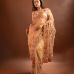 Prachi Tehlan Instagram - Saree: A canvas of tradition, a masterpiece of fashion. ✨ Behind The Cam: @sibicheeranphotography MUAH: @bride_to_be_by_dilshad Wearing: @bride_to_be_by_dilshad Styled By: @bride_to_be_by_dilshad @styyledbyjoe Studio: @maxxocreative Wearing : @jodyhubb Retouching :@pacrofilms Maxxo Creative