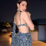 Pragya Jaiswal Instagram - Bullied into doing this 🤪 Outfit @paulmiandharsh 🩵 Earrings @razwada.jewels 🫶🏻 Ring @sanzanyjewels Makeup @athirathakkar Styled by @anshikaav Assisted by @bhatia_tanisha