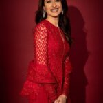 Pragya Jaiswal Instagram - By now you know my favourite colour ❤️ Last night for #LokmatMostStylishAwards ✨ Outfit @ridhimehraofficial Jewellery @darshanaasanjanaajewellers Jutti @fizzygoblet Makeup @athirathakkar Hair by @Kimberlyychu Styled by @anshikaav Assisted by @bhatia_tanisha @lavinaaroch Clicked by @ishanzaka Managed by @Pooja_warad