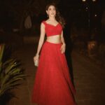 Pragya Jaiswal Instagram – POV : You were this emoji all night long 💃🏻
#AbDonoBhagnani #SangeetNight 

Outfit @shantanunikhil @nikhil1975 ♥️
Jewellery @karishma.joolry
Bag @beaumondeaccessories

Styled by @anshikaav
Assisted by @bhatia_tanisha
Shot by @kadamajay